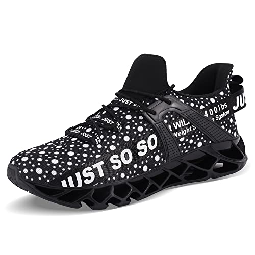 Image of JSLEAP Mens Running Shoes Non Slip Athletic Walking Blade Type Sneakers