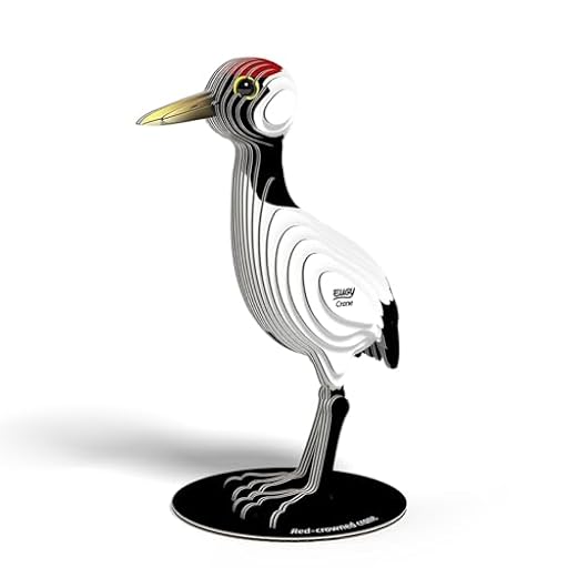 EUGY 125 Grulla. Eco-Friendly 3D Paper Puzzle para niños y niñas. Edades 6+ | Ya disponible en tu tienda friki favorita! En mundofriki.es!