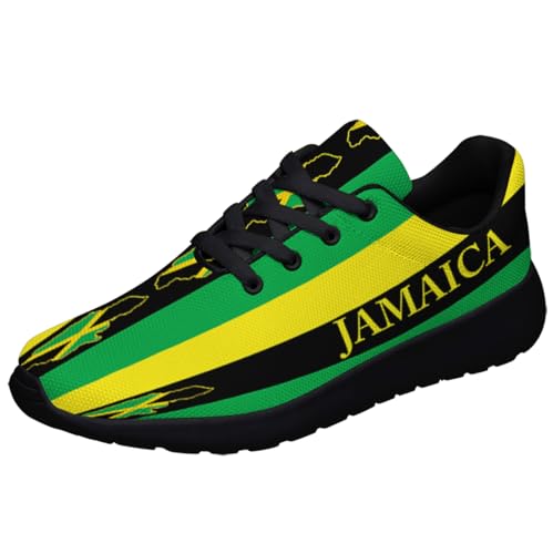 Jamaica Flag Tennis Shoes Casual Walking Shoes Men Women Running Sneakers