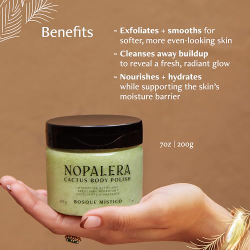 Image of Nopalera Cactus Body Scrub and Exfoliator, Bosque Mistico, 7 oz