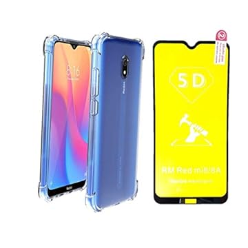 Xiaomi Redmi 8A Capa Antimpacto e Película 5D Nano Gel