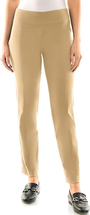 Zac & Rachel Womens Millennium Fabric Pull-on Slim Leg Pant - Image 2