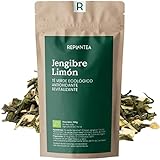 🍃Esté té verde orgánico combina las mejores propiedades revitalizantes del té verde orgánico Sencha y Chun Mee, con el poder reconfortante del jengibre y el frescor cítrico de la cáscara de limón.