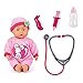 Bayer Design 93378AA - Set Medico con Bambola bambolotti, Colore Rosa.