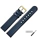 Produktbild MARBURGER Uhrenarmband 14mm Leder Blau Gold - Montage Set 7611450000220