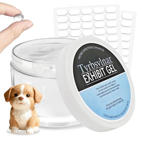 2026 Latest Removable Museum Gel Kit with 80 Pcs Sticky Tack for Antiques, Glass, Ceramics & Action...