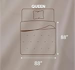 Utopia Bedding Comforters Queen Size, All Season Duvet Insert, Down Alternative Queen Comforter with Corner Tabs, Machine Washable Bed Comforter 88 x 88 Inches (White)
