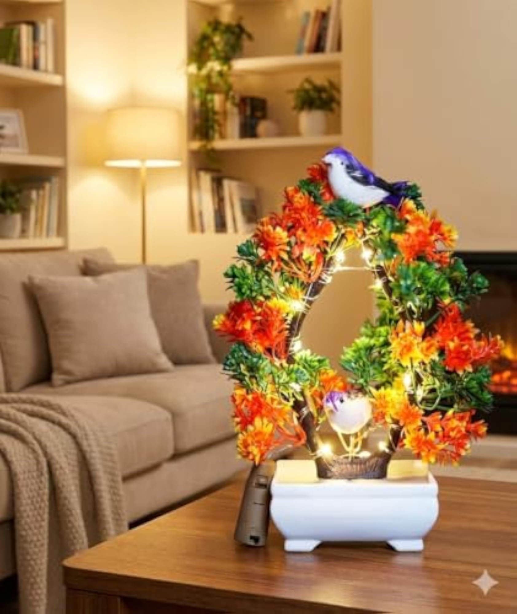 Modo® Artificial Bonsai Tree with Sparrow Pot