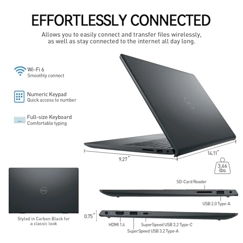 Image of Dell Inspiron 15 Laptop Touchscreen Computer, 15.6 inch FHD IPS Touch Screen Business Laptop, 13th Gen Intel Core i5-1334U (10-Cores, Beat i7-1255U), 32GB RAM 1TB SSD, Windows 11 Pro, 10-Key Number Pad