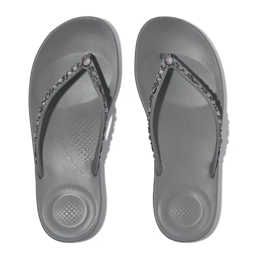 Image of FitFlop Iqushion Multi-Crystal Ergonomic Flip-Flops