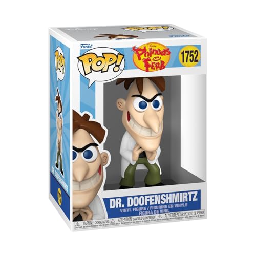 Funko Pop! Disney: Phineas And Ferb - Dr. Doofenshmirtz - Phineas e Ferb - Figura in Vinile da Collezione - Idea Regalo - Merchandising Ufficiale - Giocattoli per Bambini e Adulti