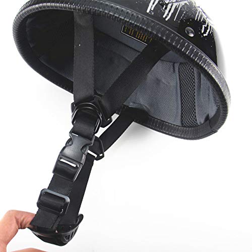 Ghhthen GAOZHE Motorcycle Half Helmet Dot Approved Ultra-Thin Comfortable Beanie Cruising Skull Cap Novelty Small Helmet thumb #4