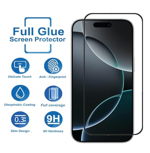 Image of FabeKee Tempered Glass Screen Protector Compatible for iphone 16 pro | Front And Back Screen Guard With camera lens protector 3 in 1 (iphone 16 pro)