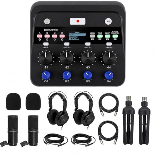 Zoom PodTrak P4next Podcast Recorder Bundle