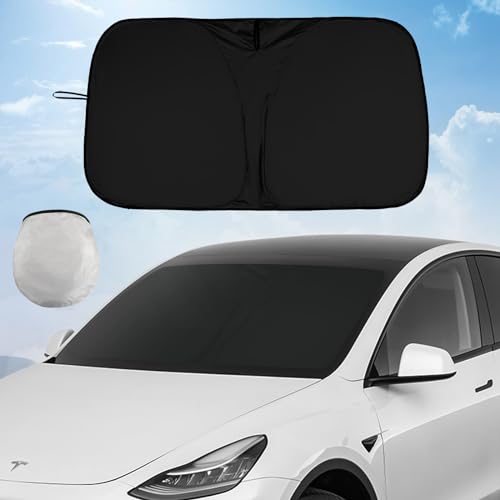FREESOO Innen-Faltbarer Sonnenschutz für Auto Frontscheibe, 140x70cm