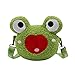 RARITYUS Niedlicher Frosch-Umhängetasche, Münzgeldbörse, Plüsch, Mini-Cartoon-Umhängetasche, Handtaschen für Kinder, Mädchen, Jungen, Frauen, D Grün, Einheitsgröße, Cartoon, leicht