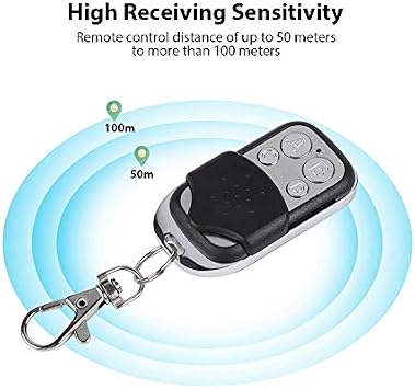 Multi-Functional 4-Way Remote Control, 1000W 433MHz Wireless DC 12V 4 Channel Remote Control with 100M Range Ideal for Home & Industrial Automation
