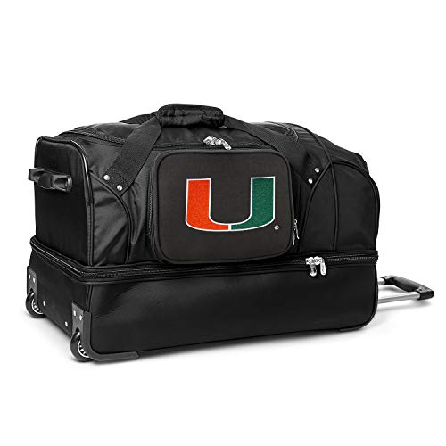 NCAA Miami Hurricanes Rolling Drop-Bottom Duffel Bag