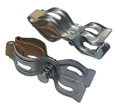 Preisvergleich Produktbild Pumpenhalter-Klemme (Paar), mit Ledereinsatz, verzinkt