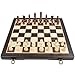ELONGDI Magnetic Wooden Chess Set for Adults Kids,15