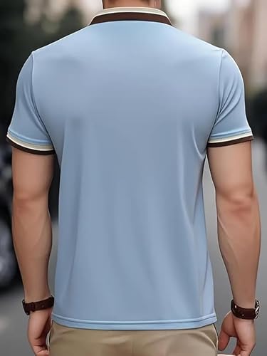 Image of POSHAX Men Polo Shirt|Cotton Blend|Regular Fit