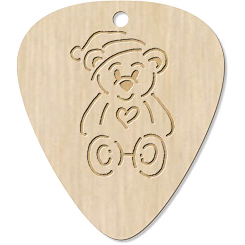 Azeeda 7 x ‘Nounours Coeur’ médiator/pic de Guitare (GP00027063) - Les Beatles, Paul McCartney, John Lennon, RIngo Starr, George Harrison Azeeda 7 x 'Nounours Coeur' médiator/pic de Guitare (GP00027063)