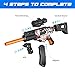 Toy Gun Automatic Sniper Rifle with Lanyard, Electric Realistic Toy Foam Blasters- 200 Darts, Tactical Vest Set, Scope and 2 Clips, Cool Toys for Kids Ages 8-12, Birthday Xmas Gifts for Boys