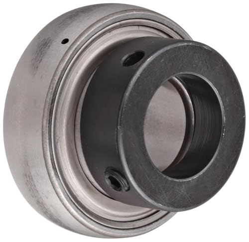 SKF YET 206-104 Ball Bearing Insert, Double Sealed, Eccentric Collar, Regreasable, Steel, 1-1/4