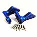 Aluminum Ajustable Rear Wing Mount Blue for Traxxas E-Revo VXL 2.0 5411 5413