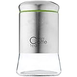 🤗 DER ÄSTHETISCH AUSSEHENDE UND NÜTZLICHE GLASBEHÄLTER eignet sich ausgezeichnet zum Aufbewahren von Kaffee, Tee oder Zucker. Das Utensil ist unerlässlich auf jeder Geburtstagsfeier, auf einer Party oder zu Weihnachten. Das robuste Produkt sorgt für den dichten Verschluss von Lebensmitteln und durch die durchsichtigen Wände kann man den Inhalt gut erkennen.