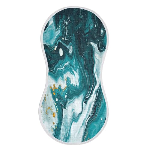 Marble Plant Burp Cloths Cotton Baby Washcloths,Large 22x11in Burping Cloth Absorbent and Soft for Newborn Baby Boys and Girls,4 Pack