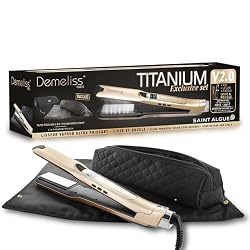 Demeliss Saint Algue Titanium V2.0 Steam Straightener Set…