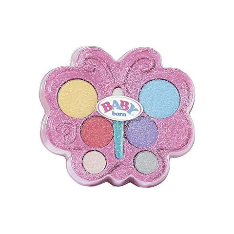 Zapf Creation 828724 BABY born Sister Styling Make up Set in Schmetterlings-Palette mit Apllikator, für Puppe und Kinderhaut Cover
