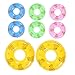 SUPVOX 8 Pezzi Mini Salvagente Anello Galleggiante Gonfiabile Anello Di Nuoto Giocattoli Piccolo Salvagente Galleggianti Da Piscina Hawaii Anello Della Piscina Giocattoli Da Bagno Pvc immagine