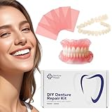 DIY Denture Kit - Full Set Fake Teeth for Top & Bottom | Functional Homemade Denture Combo | Fast Results​, Restore Your Confidence in Your Smile -0707-3