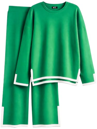 Image of TYSORT Women's Winter Woolen Sweater with Pajama | Warm Winter Wear Cord Set | Woolen Tracksuit Loungewear Set