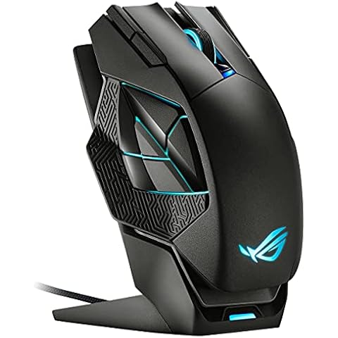 ASUS ROG Spatha X Gaming Maus (kabellos, kabelgebunden, magnetische Ladestation, 12 programmierbare Tasten, 19.000 dpi, Aura Sync) Cover