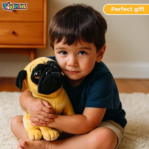 Image of Toyshine 23cm Cute Sitting Puppy Soft Toy | Adorable Plush Dog Stuffed Animal | Ultra Soft & Huggable Kids Toy | Perfect for Boys, Girls, Toddlers & Home Decor