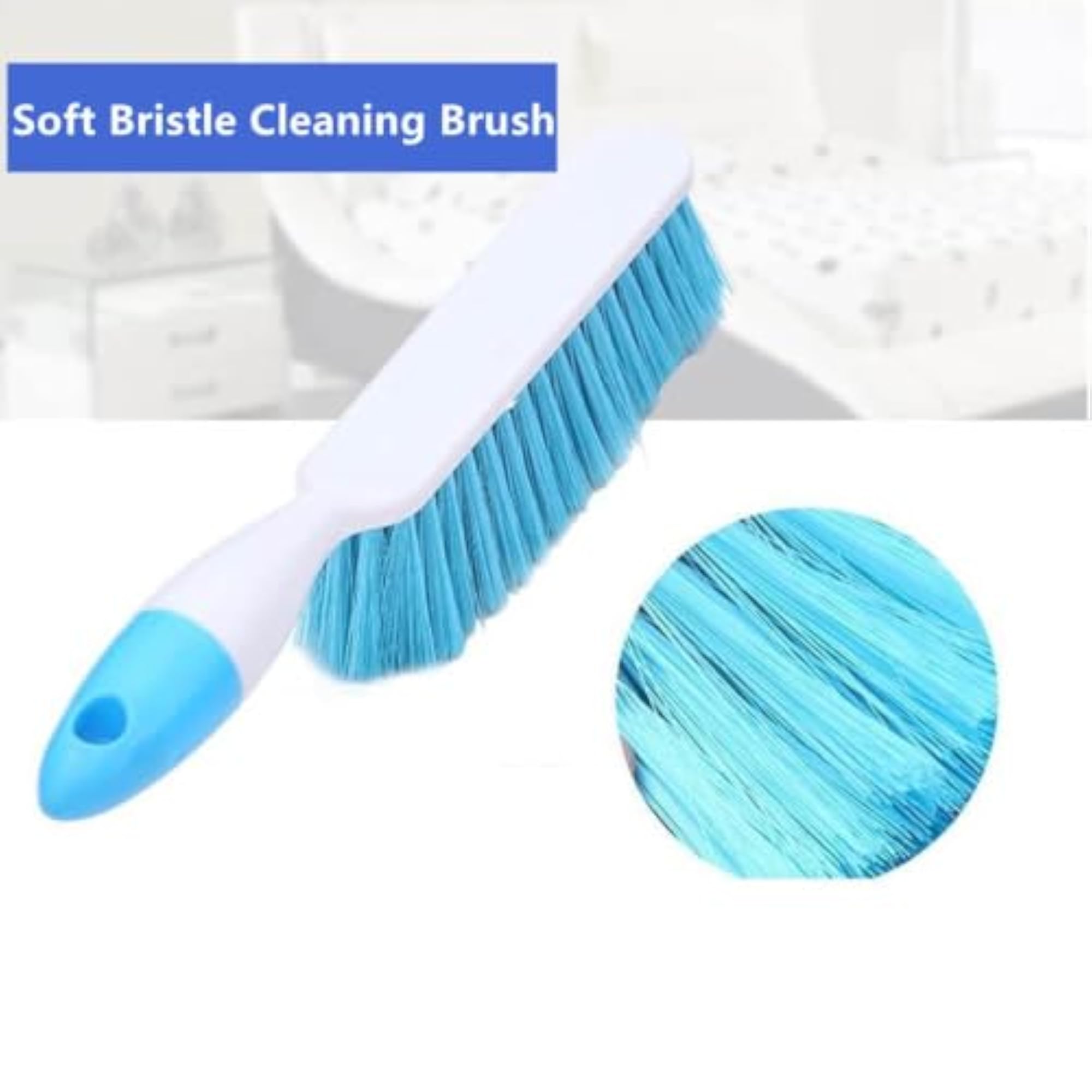 Multi-Purpose Cleaning Brush with Handle for Household Use
