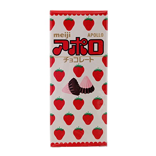 Preisvergleich Produktbild Meiji Apollo Strawberry Chocolate 48 g.