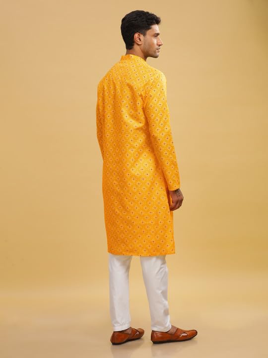 Image of BE ACTIVE Cotton Kurta for Men | Traditional and Classy Design | Indian Kurta | Full Sleeve Kurta