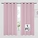 NICETOWN Blackout Room Darkening Curtain Panel - (Baby Pink/Lavender Pink Color) Home Decoration Thermal Insulated Light Reducing Drapery/Drape for Girl's Room, 52Wx63L, One Panel