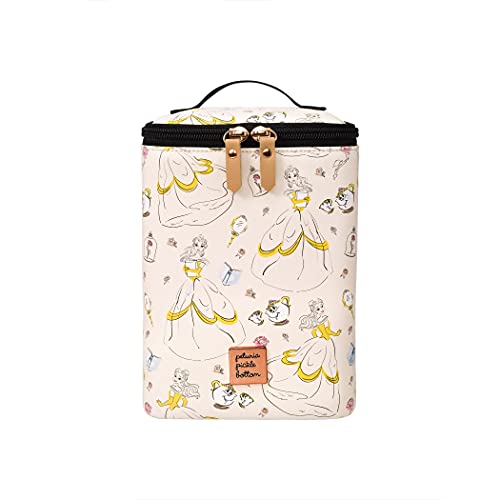 Image of Petunia Pickle Bottom Baby Cooler Bag | Perfect for Baby Bottles and Snacks | Disney Beauty and The Beast | Insulated & Reusable Bottle Cooler and Baby Holder | Disney Baby | Whimsical Belle
