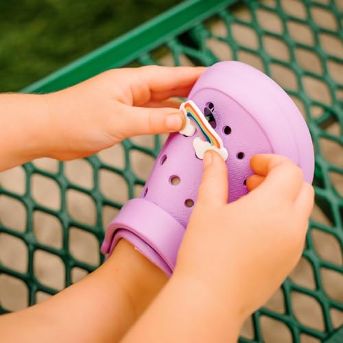 Hobibear Toddler Garden Clogs Girls Slip On Children Sandals Water Shoes For Indoor Outdoor Purple thumb #5