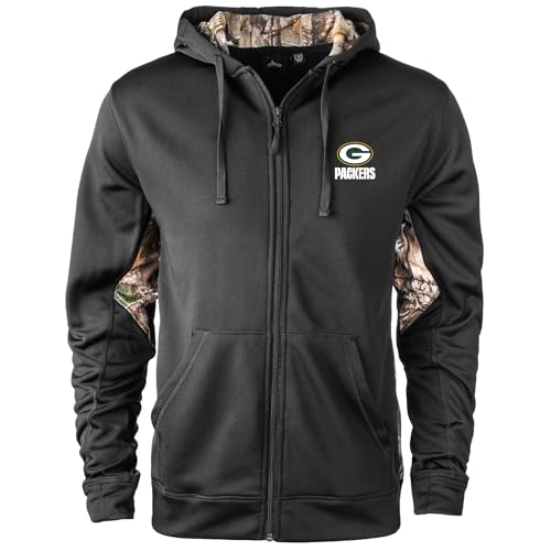 dunbrooke Men's Black/Realtree Camo Tampa Bay Buccaneers Decoy Tech Fleece Full-Zip Jacket