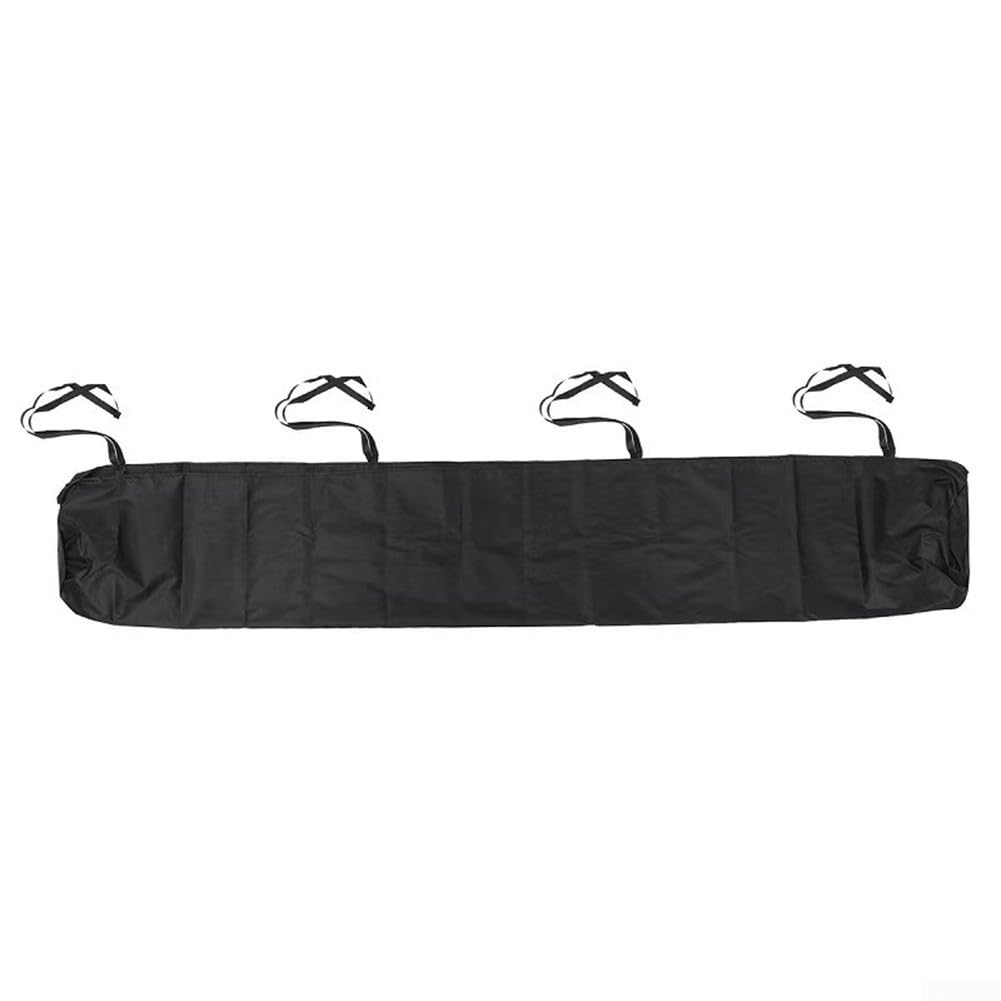 Housse de store de terrasse imperméable pour l'extérieur avec fermeture à cordon, conçue pour protéger les auvents de jardin et de balcon contre les intempéries et les dommages environnementaux (5 m)