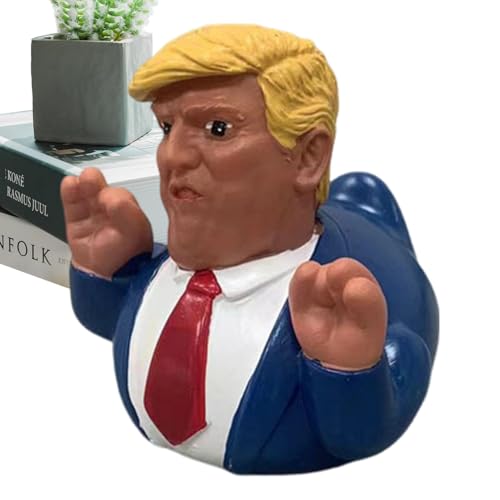 America President Duck - Trumps Resin Duck, Donald Figure Toy | Desktop Funny America President Duck Figurine, Trumps 2024 Aesthetic Art Statue Collectible Decor for Living Room Childrens Room Offices