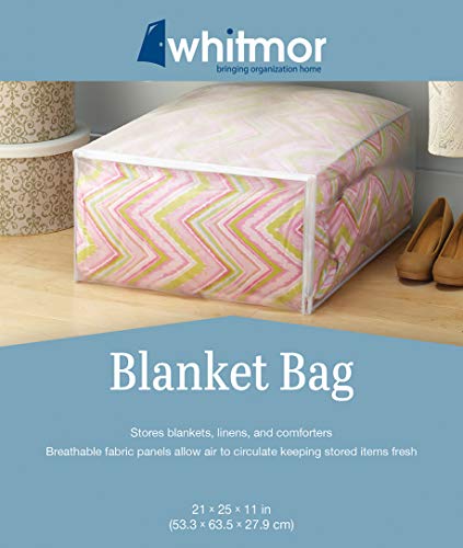 Housse textile et sac de couverture Whitmor pour linge de lit