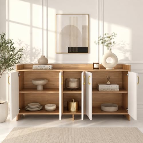 Image of Spyder Craft Skitty Standard Engineered Wood Multipurpose Modular Chest of Drawers, Wooden Drawer Storage Organizer Cabinet for Living Room Bedroom Home Furniture (White)