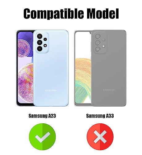 Image of Jkobi Back Cover for Samsung Galaxy A23 (Silicone Clear Shockproof Case with Camera Protection | Soft and Flexible | Transparent)